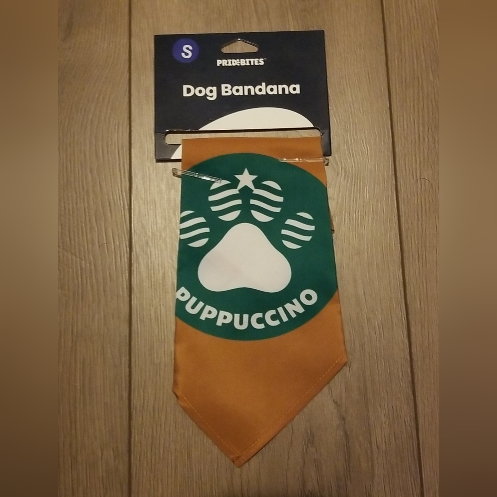 Starbucks Puppuccino Dog Bandana, Size small, New
